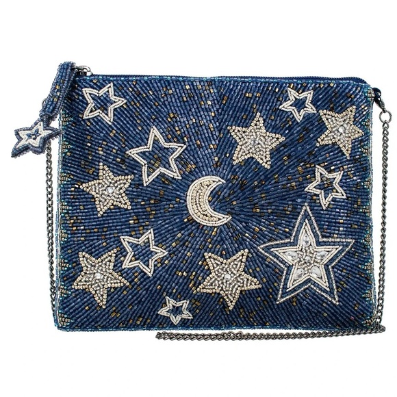 Mary Frances Handbags - Mary Frances Celestial Moon & Stars Beaded Crossbody Bag